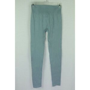 Sorella Leggings Ribbed Blue Nylon Full Length Spandex Womens Juniors